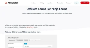 AffiliateWP – Affiliate Forms For Ninja Forms