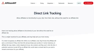AffiliateWP – Direct Link Tracking
