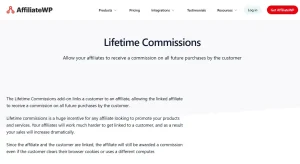 AffiliateWP – Lifetime Commissions