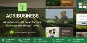 Agribusiness - Agriculture Business Consulting WordPress Theme