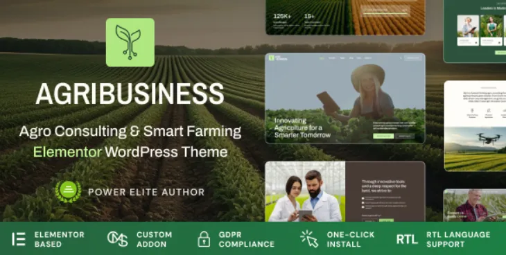 Agribusiness - Agriculture Business Consulting WordPress Theme