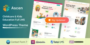 Ascen - Childcare & Kids Education WordPress Theme
