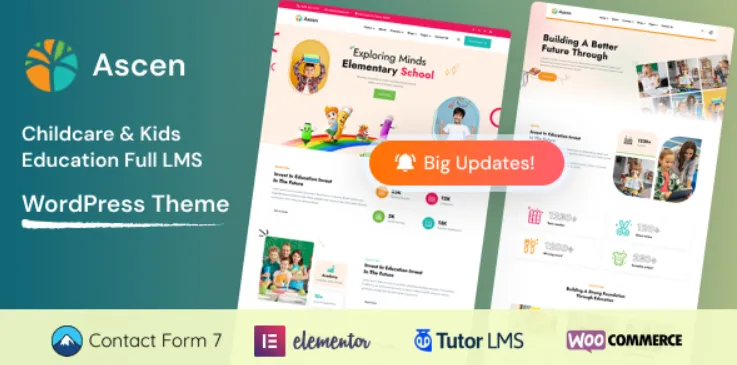 Ascen - Childcare & Kids Education WordPress Theme