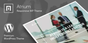 Atrium - Finance Consulting Advisor WordPress Theme