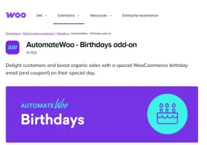 AutomateWoo – Birthdays Add-on