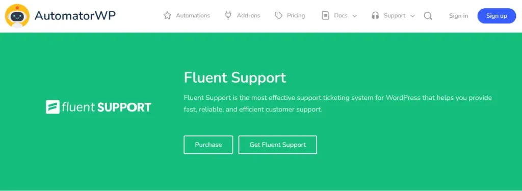 AutomatorWP – Fluent Support