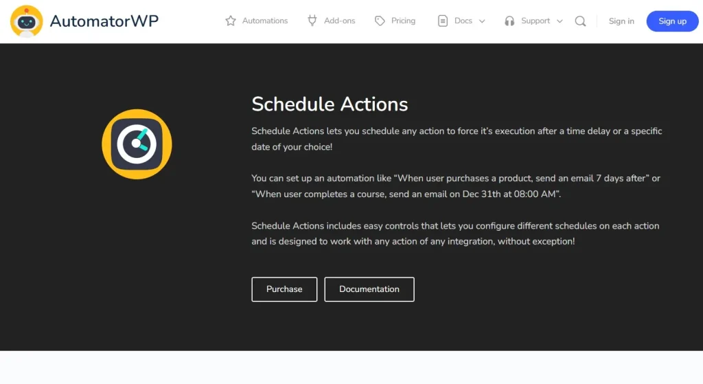 AutomatorWP – Schedule Actions