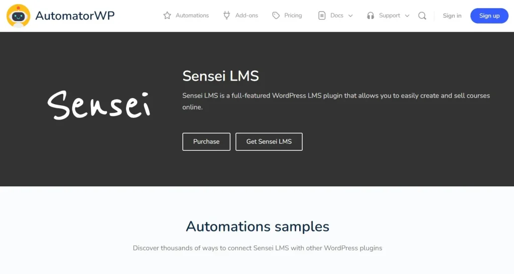 AutomatorWP – Sensei LMS