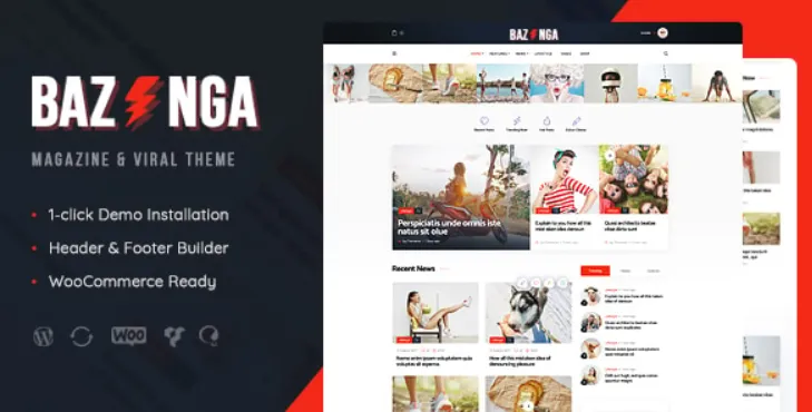 Bazinga | Modern Magazine & Viral Blog WordPress Theme