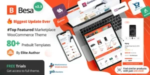 Besa - Elementor Marketplace WooCommerce Theme