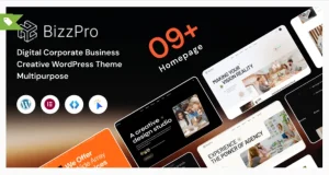 Bizzpro – Digital Corporate Business Creative WordPress Theme Multipurpose