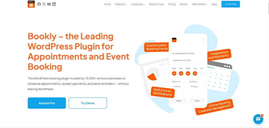 Bookly Recurring Appointments (Add-on)