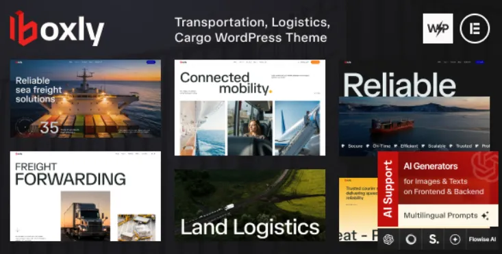 Boxly - Transportation, Logistics, Cargo WordPress Theme
