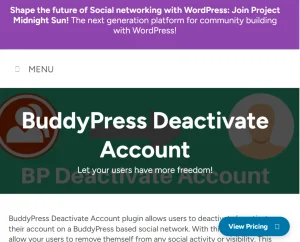 (BuddyDev) BP Deactivate Account