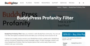BuddyPress Profanity Filter