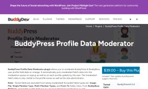 BuddyPress Profile Data Moderator