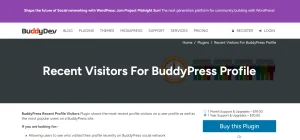 BuddyPress Recent Profile Visitors