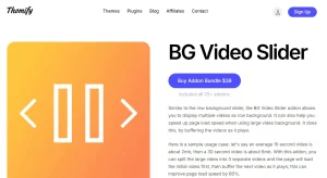 Builder BG Video Slider