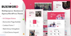 Buxiword - Digital Agency WordPress Theme