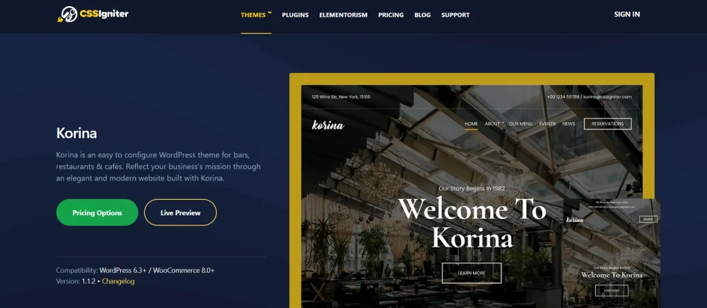 CSS Igniter Korina WordPress Theme