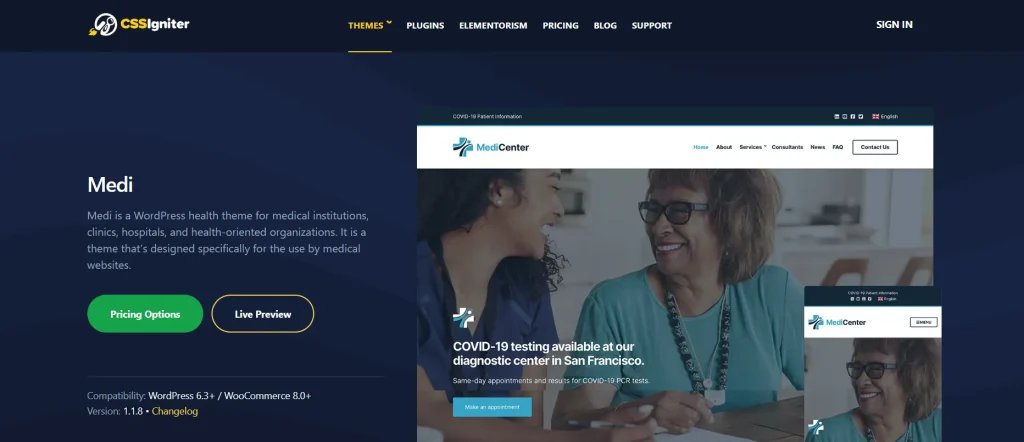 CSS Igniter Medi WordPress Theme