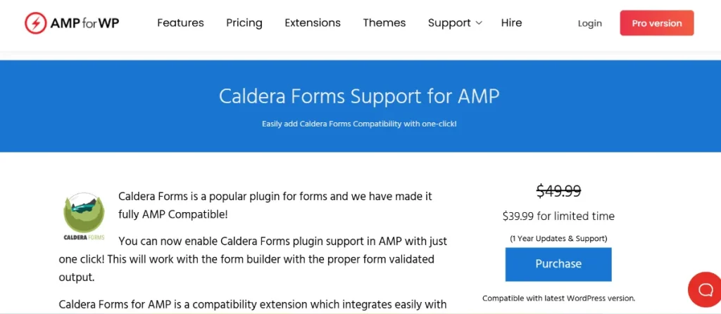 Caldera Forms for AMP
