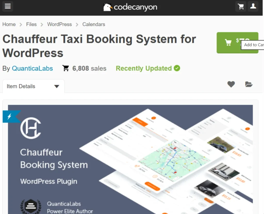Chauffeur Taxi Booking System for WordPress