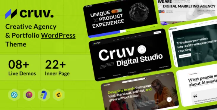 Cruv - Creative Agency & Portfolio WordPress Theme