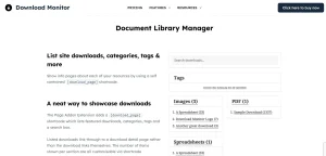 Download Monitor – Document Library Manager