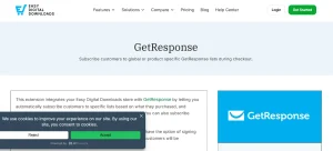 Easy Digital Downloads – GetResponse