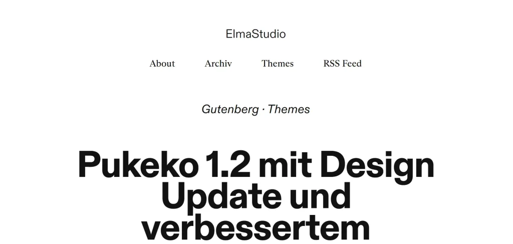 ElmaStudio Pukeko WordPress Theme