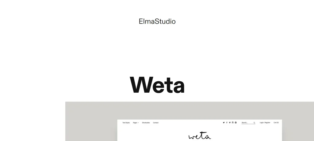 ElmaStudio Weta WordPress Theme