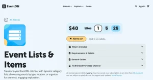 EventON – Lists and Items