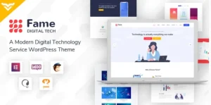 Fame - Digital Technology/Service WordPress Theme