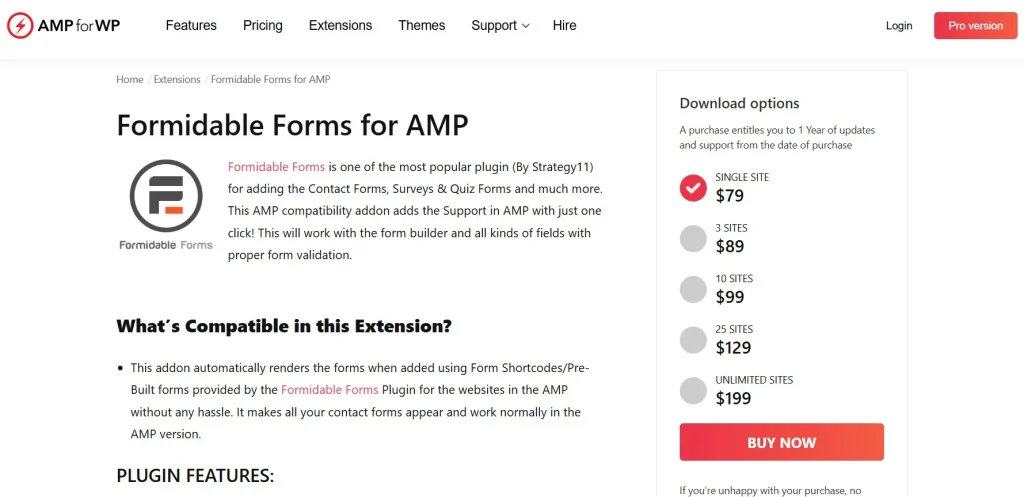 Formidable forms for AMP