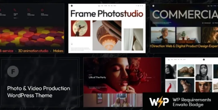 Frame - Photo & Video Production WordPress Theme