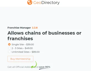 GeoDirectory Franchise Manager