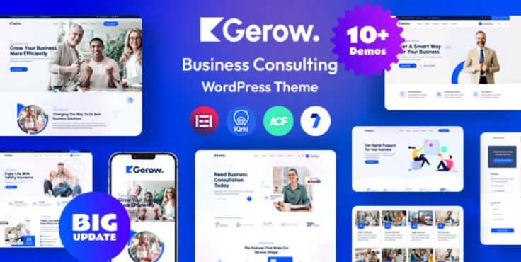 Gerow - Business Consulting WordPress Theme + RTL