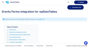 Gravity Forms integration for wpDataTables