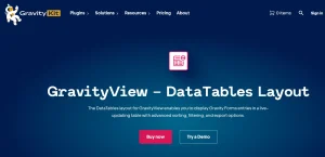 GravityView – DataTables Layout