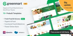 GreenMart – Organic & Food WooCommerce WordPress Theme