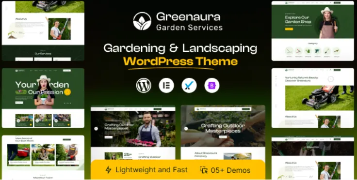 Greenaura - Gardening & Landscaping WordPress Theme