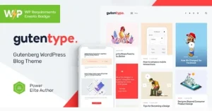 Gutentype 100% Gutenberg WordPress Theme for Modern Blog
