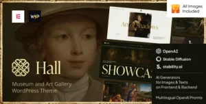 Hall - Museum and Art Gallery WordPress Theme