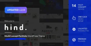Hind - Multi-Concept Portfolio & Photography WordPress Theme