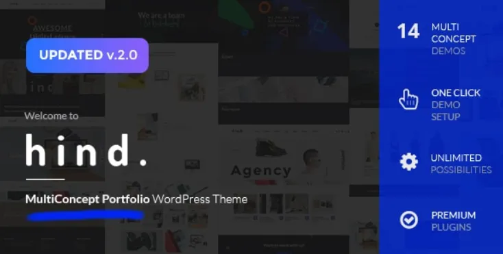 Hind - Multi-Concept Portfolio & Photography WordPress Theme