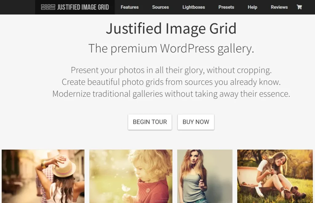 Justified Image Grid