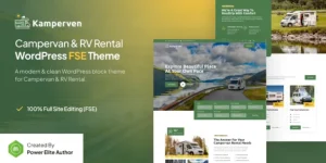 Kamperven – Campervan & RV Rental Gutenverse FSE WordPress Theme