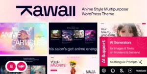 Kawaii - Anime Creative Original WordPress Theme