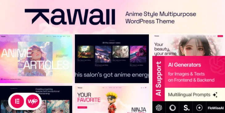 Kawaii - Anime Creative Original WordPress Theme
